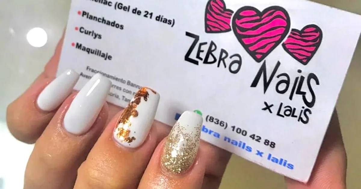 Uñas | Zebra nails | Cd. Victoria Tamaulipas