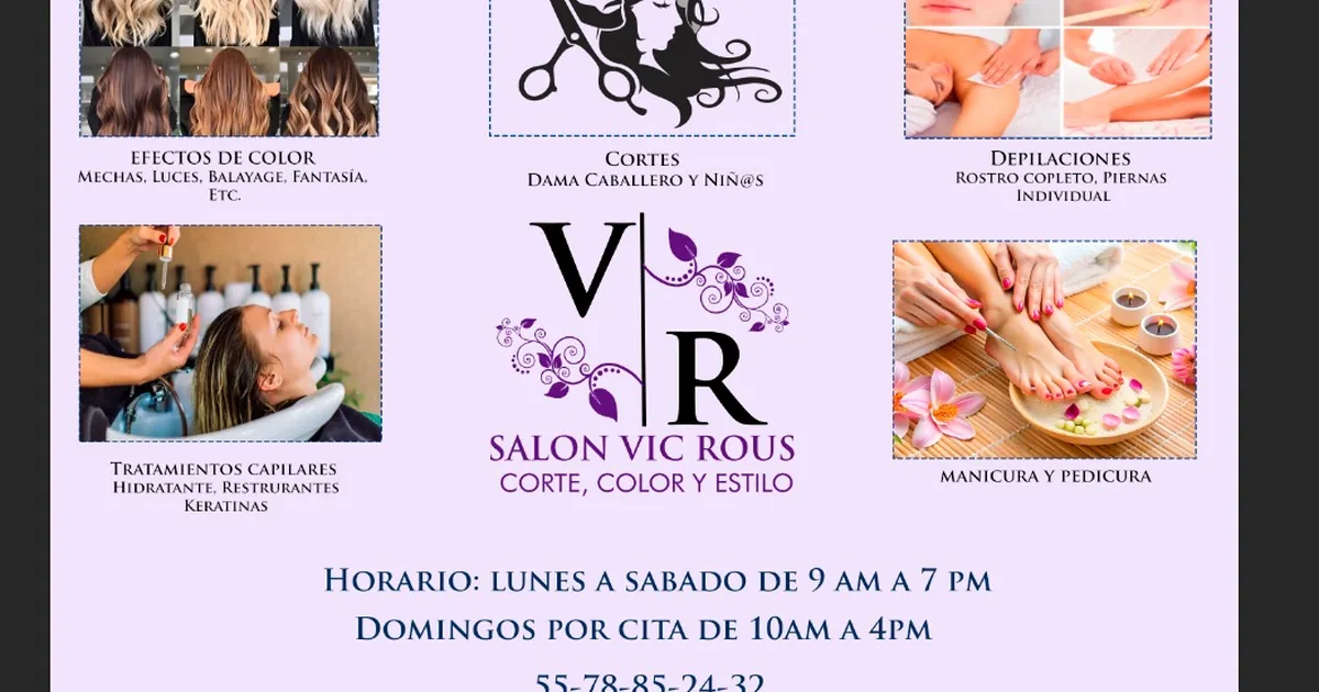 VIC ROUS (Corte, Color y Estilo )